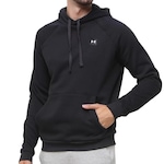 Blusão de Moletom com Capuz Under Armour Rival Fleece Fz - Masculino PRETO