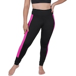 Calça Legging Selene Com Recorte - Feminina Preto/Rosa Esc