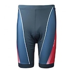 Bermuda de Ciclismo Elite Tramuntana UV50+ - Masculina CINZA CLA/VERMELHO