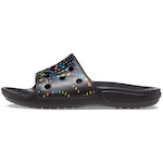 Sandália Crocs Classic Printed Kids Slide - Infantil PRETO