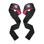 Luvas Thin Strap para Musculação NC Extreme - Adulto PRETO/VERMELHO