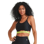 Top Fitness Cajubrasil Atletika Fashion - Feminino PRETO