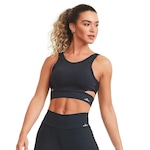 Top Fitness Cajubrasil NZ Vibes Cropped - Feminino PRETO