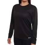 Camiseta Manga Longa Dry Fit Treino Academia Blusa - Feminina PRETO