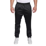 Calça de Treino Resina com Listras Laterais - Masculina PRETO