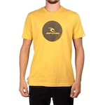 Camiseta Rip Curl Round Icon Corp SM23 - Masculina AMARELO