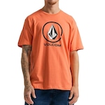 Camiseta Volcom Crisp Stone SM23 - Masculina VERMELHO