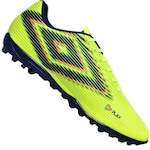 Chuteira Society Umbro Play - Adulto VERDE/LARANJA ESC