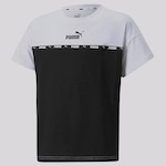 Camiseta Puma Power Tape - Infantil BRANCO