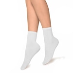 Meia Soquete Selene Ballet Fio 40 - Infantil BRANCO