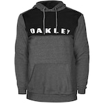 BLusão de Moletom com Capuz Oakley Sport Pullover Stone - Masculino CINZA ESCURO/PRETO