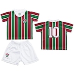 Uniforme do Fluminense Torcida Baby Camisa 10 Oficial - Infantil VINHO