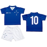 Uniforme do Cruzeiro Torcida Baby Camisa 10 Oficial - Infantil AZUL