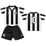 Uniforme do Santos Torcida Baby Camisa 10 Oficial - Infantil PRETO