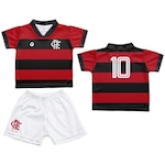 Uniforme do Flamengo Torcida Baby Camisa 10 Oficial - Infantil PRETO