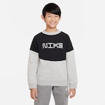 Blusão Fleece Nike Sportswear Amplify - Infantil PRETO/CINZA