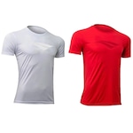 Kit Camisetas Penalty Eclipse com 2 Unidades - Masculina BRANCO/VERMELHO