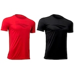 Kit Camisetas Penalty Eclipse com 2 Unidades - Masculina PRETO/VERMELHO