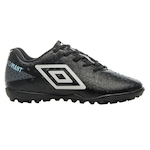 Chuteira Society Umbro Adamant - Júnior PRETO/AZUL