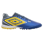 Chuteira Society Umbro Astro - Adulto AZUL/AMARELO ESC