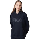 Blusão com Capuz Fila Letter - Feminino PRETO