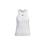 Camiseta Regata adidas Essentials 3 Listras - Feminina BRANCO/PRETO