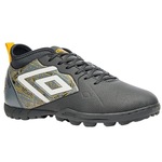 Chuteira Society Umbro Tocco II - Adulto CINZA/PRETO