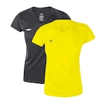 Kit 2 Camisetas Penalty X - Feminina Amarelo/Preto