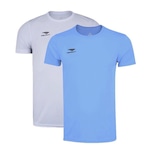 Kit de Camisetas Penalty X - 2 Unidades - Infantil AZUL/BRANCO