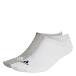 Kit de Meias Cano Curto adidas Sportswear No Show com 3 pares - Adulto CINZA