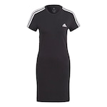 Vestido adidas Essentials 3-Stripes - Feminino PRETO/BRANCO