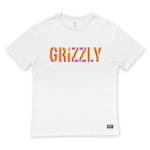 Camiseta Grizzly Beveled - Masculina BRANCO