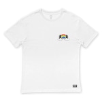 Camiseta Grizzly Over The Rainbow - Masculina BRANCO