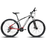 Bicicleta Drais Bi-Color Aro 29 - Freio Hidráulico - Câmbio Shimano - 24 Marchas CINZA ESC/VERMELHO