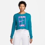 Camiseta NikeCourt Dri-FIT Slam - Feminina AZUL