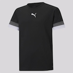 Camiseta Puma Team Rise - Infantil PRETO/BRANCO