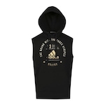 Camiseta Regata de Moletom com Capuz adidas Community Line B - Masculina PRETO