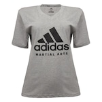 Camiseta adidas Martial Arts - Feminina CINZA