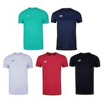 Kit Camisetas Penalty X - 5 Unidades - Masculina VERMELHO/VERDE