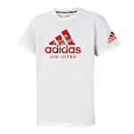 Camiseta adidas Badge Of Sport BJJ - Masculina BRANCO