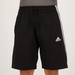 Bermuda adidas Essentials 3 Listras - Masculina PRETO