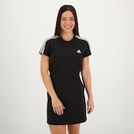 Vestido adidas 3 Listras Fit - Feminino PRETO