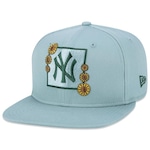 Boné Aba Reta New Era 9Fifty Original Fit Mlb New York Yankees Nature - Snapback - Adulto VERDE