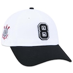 Boné Aba Curva New Era 9Twenty Corinthians Futebol - Strapback - Adulto BRANCO