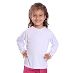 Camiseta Manga Longa Dellas Fit Térmica - Infantil BRANCO