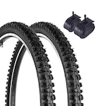 Pneus de Bike Kenda Aro 26x1.95 K816 Arame - Par + Câmaras Kenda PRETO