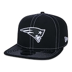 Boné Aba Reta New Era 9Fifty NFL New England Patriots  Core - Snapback - Adulto PRETO