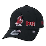 Boné Aba Curva New Era Tampa Bay Buccaneers 3930 Core - Fecahdo - Adulto PRETO