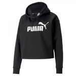 Blusão de Moletom Puma - Feminino PRETO/BRANCO