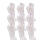 Kit de Meias Cano Curto Lupo com 9 Pares - Feminino BRANCO